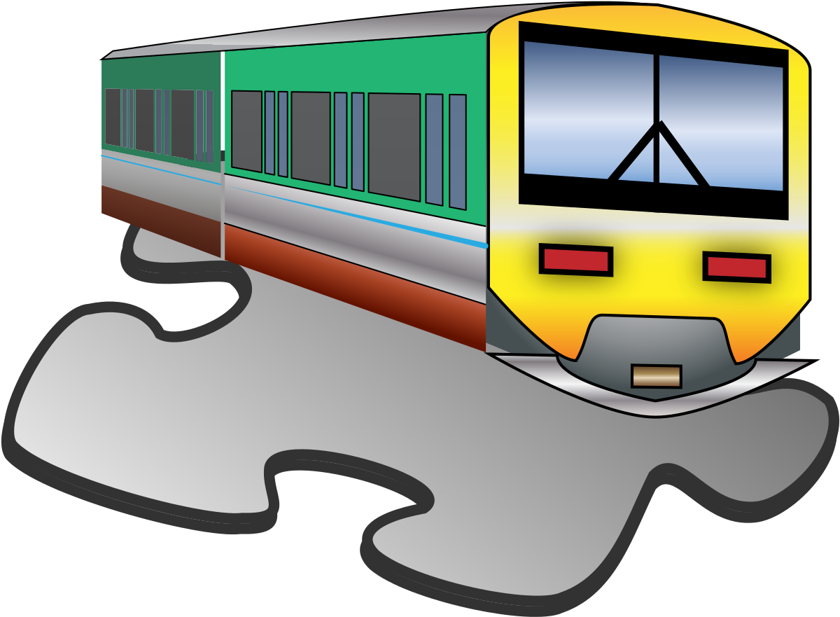 Train Template B Clipart (1280x985), Png Download