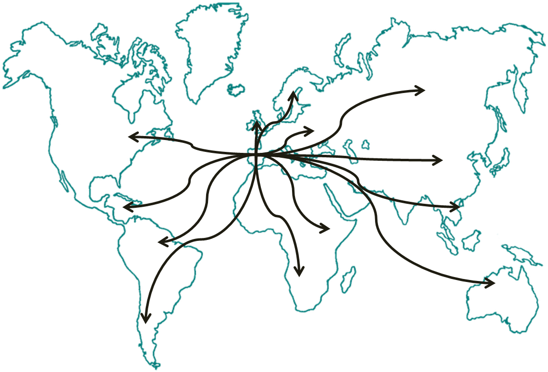 Chinchetas En Los Países Que Ya Hemos Visitado E Incluso - Contour Map Monde Clipart (1500x892), Png Download