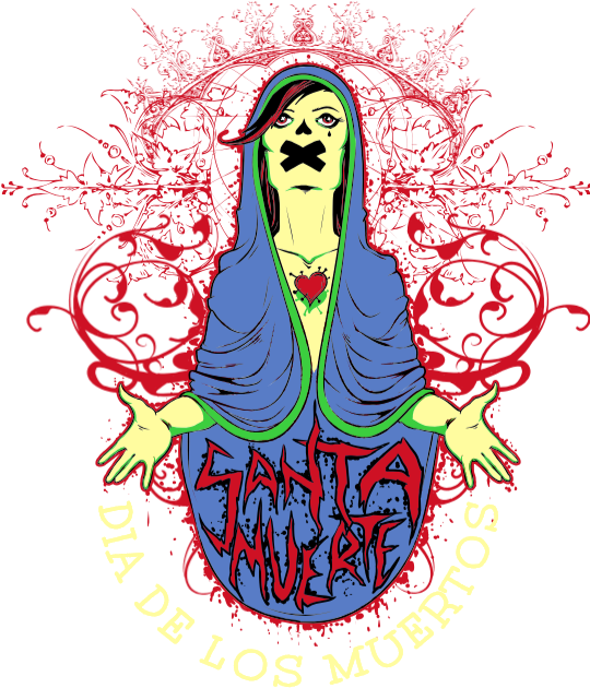 Santa Muerte - Illustration Clipart (539x638), Png Download