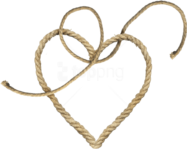 Free Png Download Rope Png Images Background Png Images - Rope Heart Png Clipart (850x627), Png Download