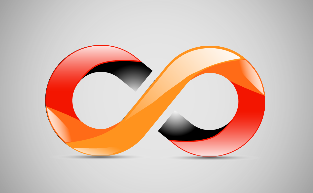 3d Logo For A Client - Infinity 3d Logo Design Clipart (1281x791), Png Download