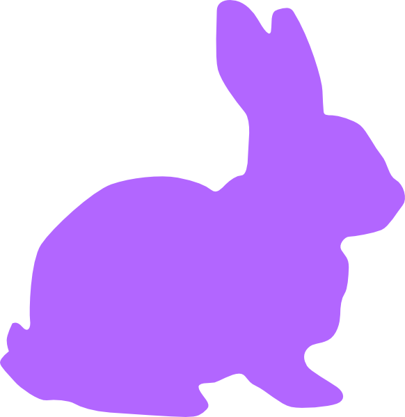 Clipart Rabbit Silhouette - Png Download (582x599), Png Download