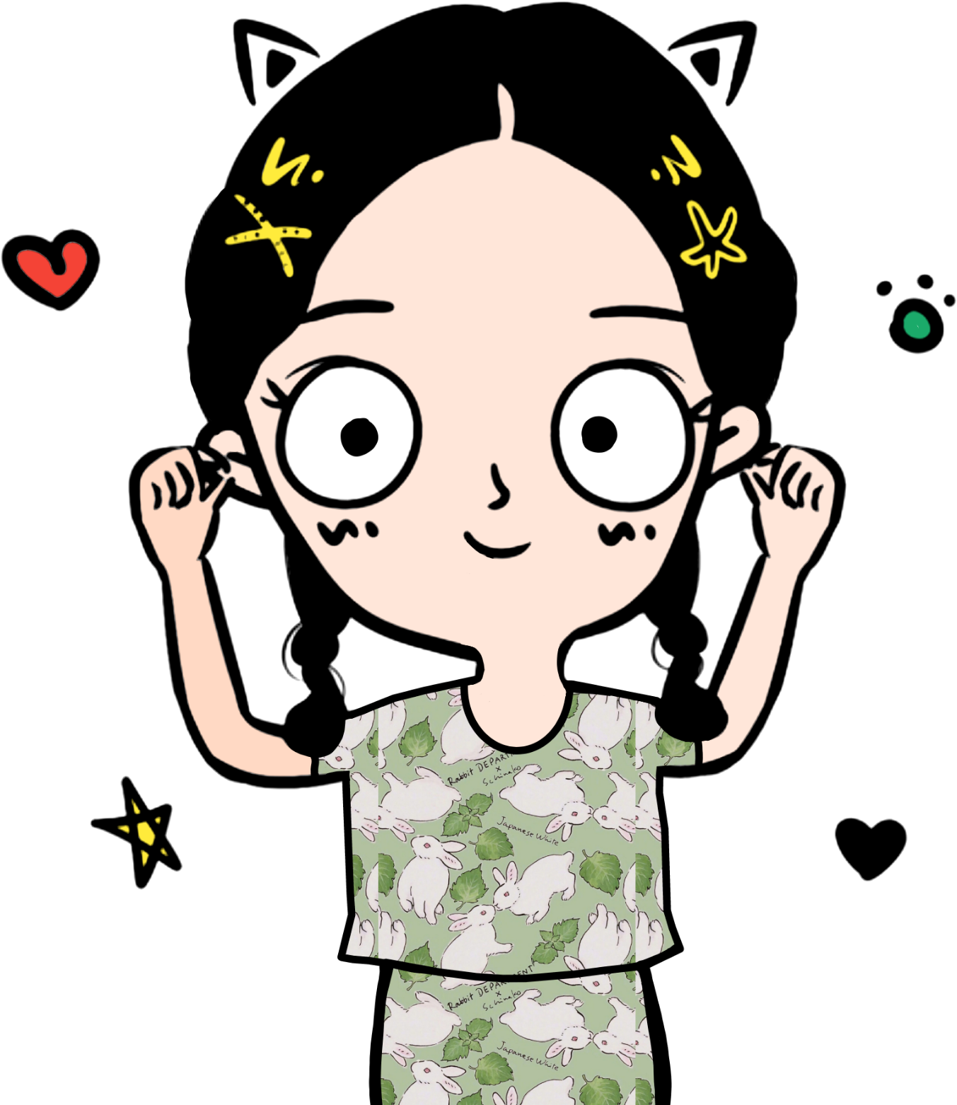 Outline Sticker - Cartoon Clipart (1773x1773), Png Download