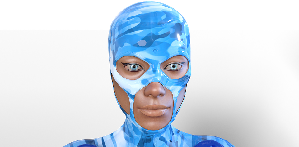 Female Action Heroine 3d Character Mask - Personaggi 3d Png Clipart (960x540), Png Download