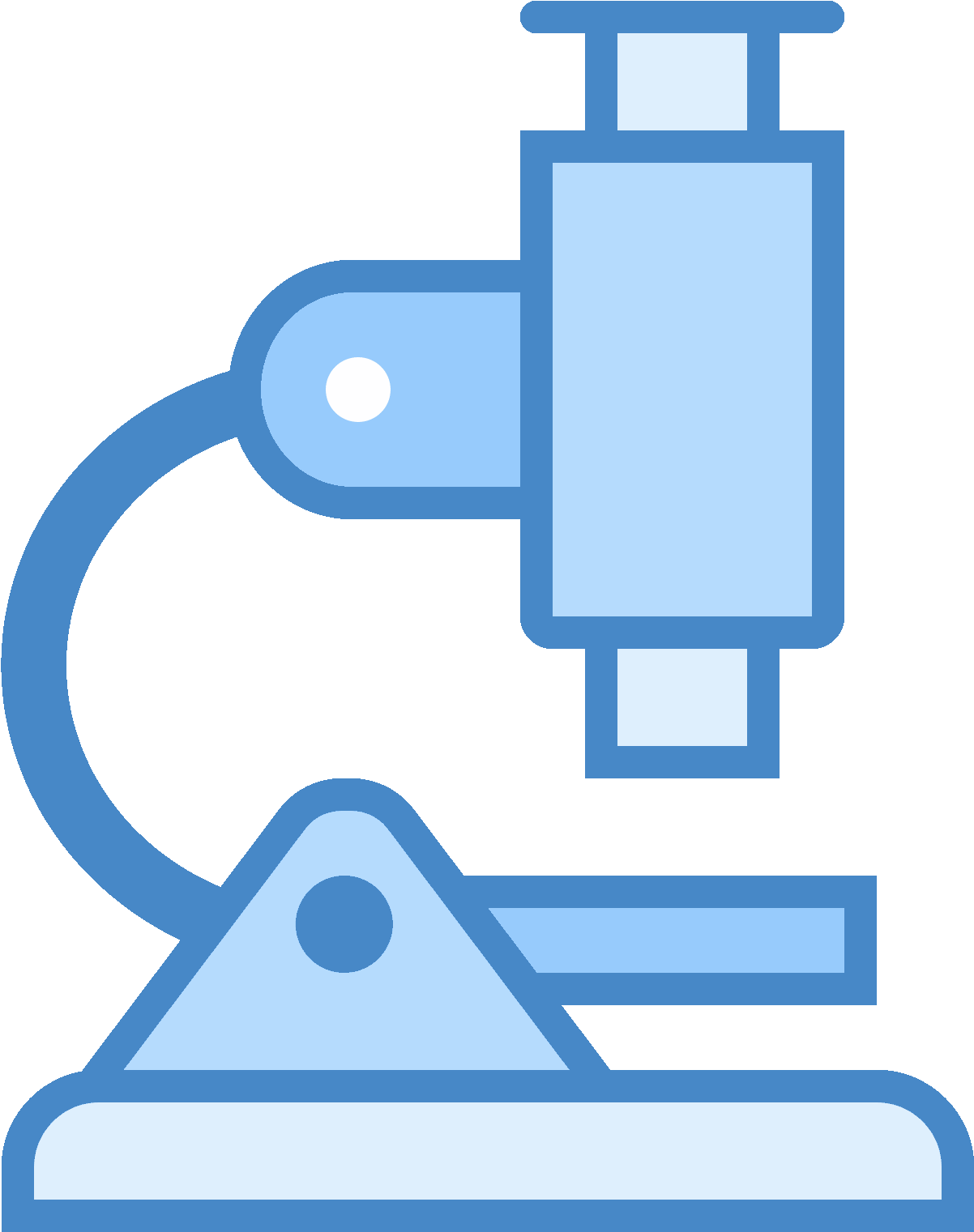 The Icon Is Depicting A Microscope - Transparent Microscope Clipart - Png Download (1202x1521), Png Download