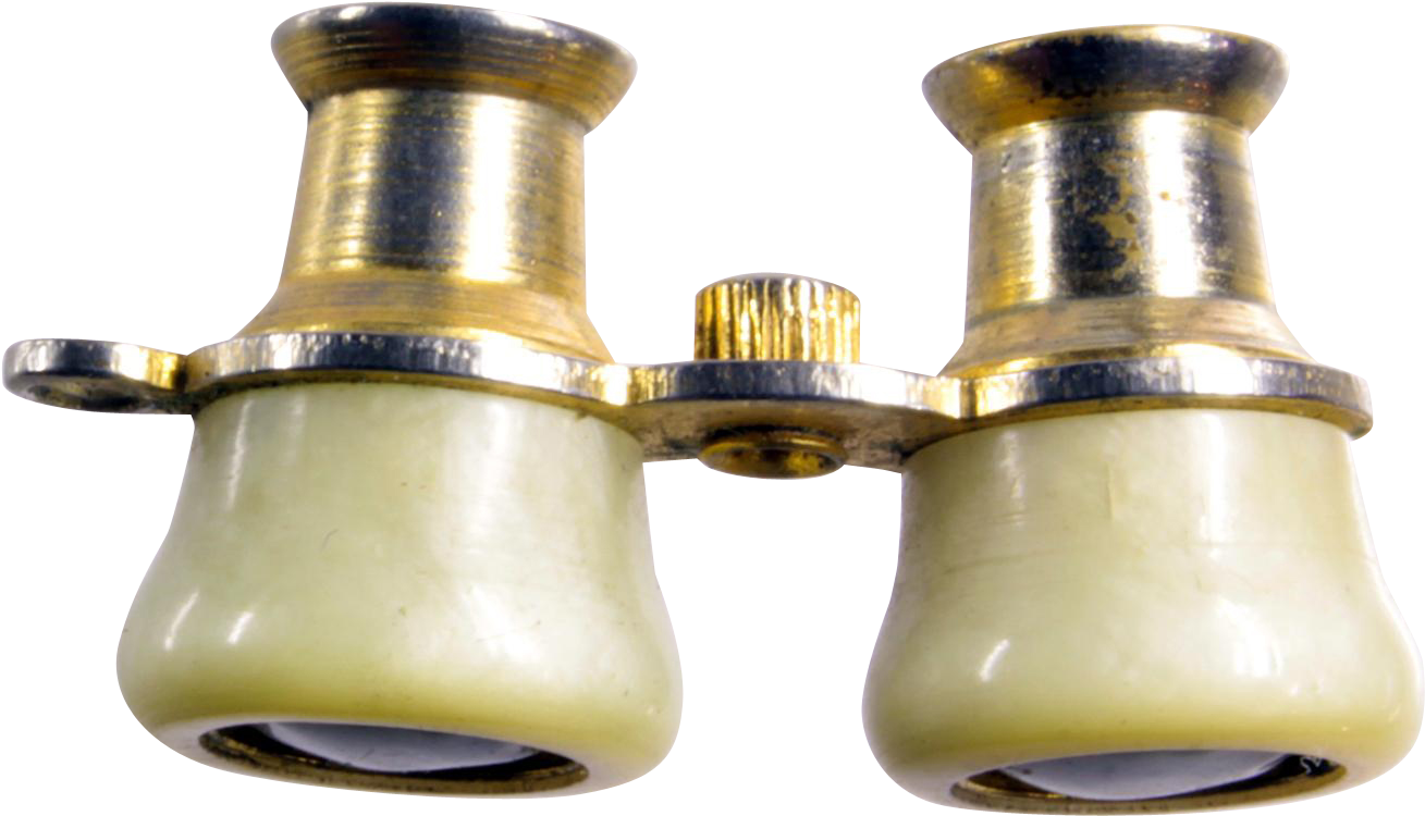 Miniature Pearl Celluloid Binocular Viewer With Color - Opera Glasses Clipart (1308x1308), Png Download