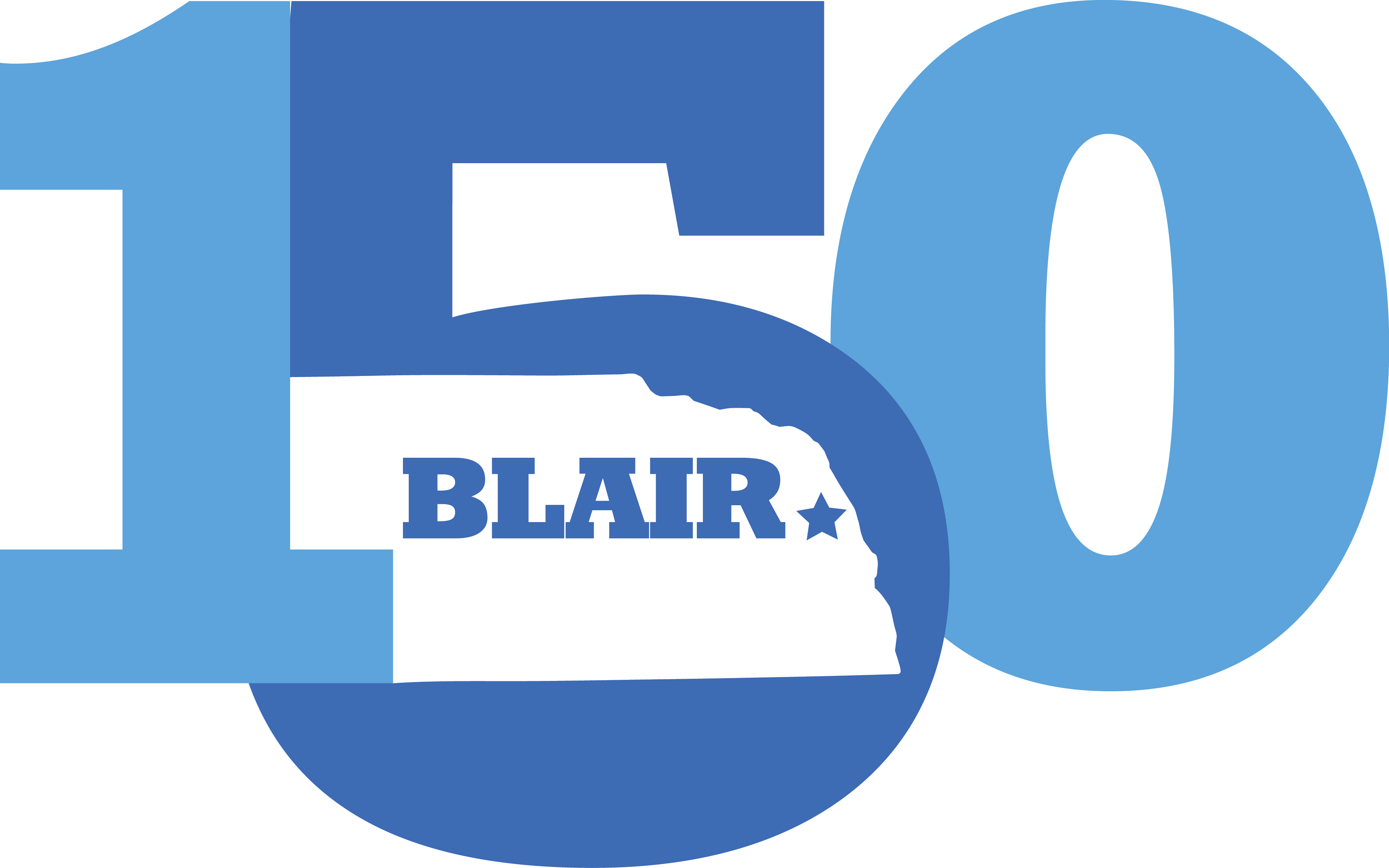 City Of Blair 150th Birthday Party & National Night - Graphic Design Clipart (3889x2431), Png Download