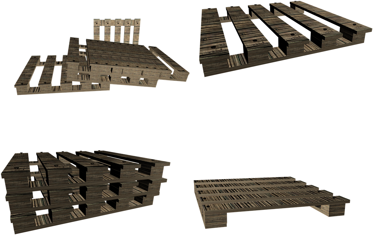 Pallets Png Isolated Wood Png Image - Pallet Clipart (1280x853), Png Download