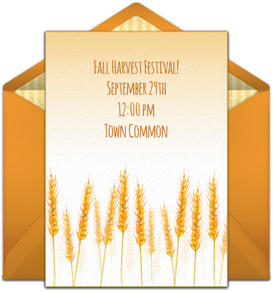 Corn Field Online Invitation - Party Clipart (650x650), Png Download