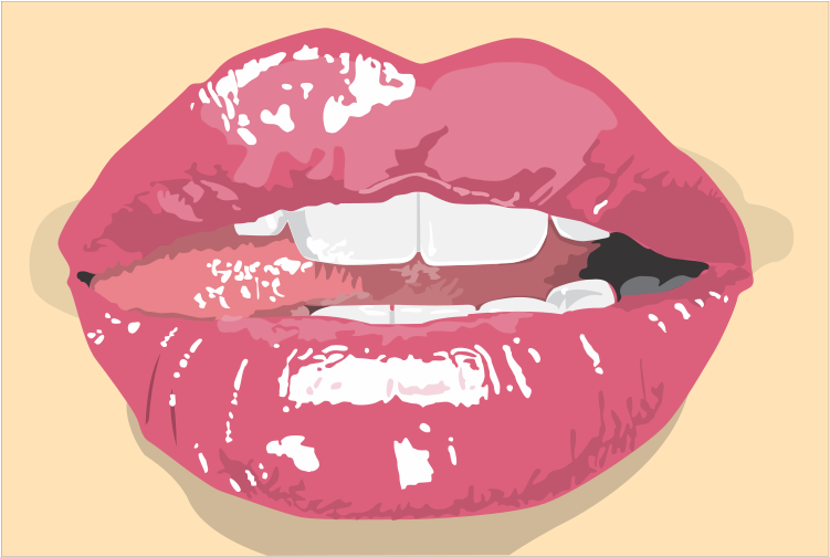Free Vector Sexy Mouth - Sexy Tongue Sticking Out Clipart (800x566), Png Download