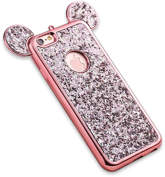 242-luxury Bling Sequins Silicone Case For Iphone - Iphone 6 S Plus Cute Glitter Cases Clipart (620x620), Png Download