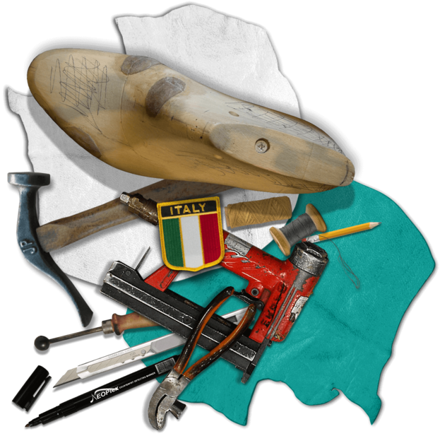 Handcrafted In Italy - Metalworking Hand Tool Clipart (623x617), Png Download