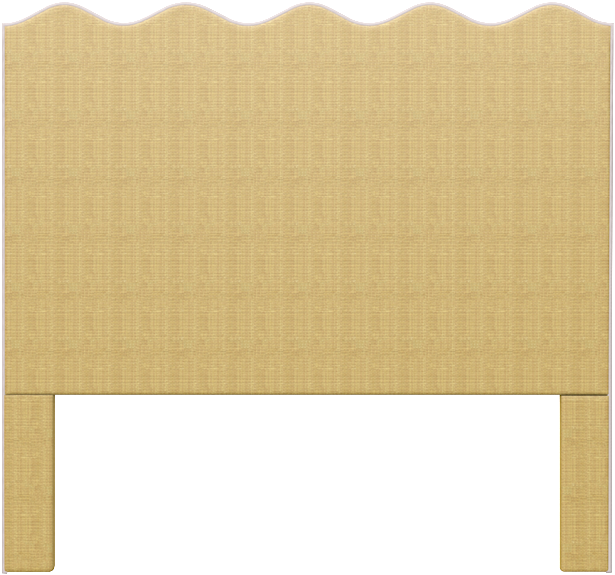 Wave Headboard In Natural Raffia - Wave Headboard Clipart (1000x1000), Png Download