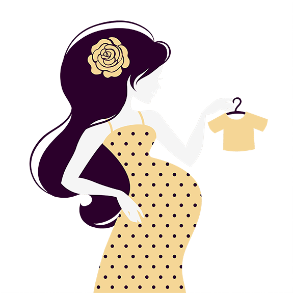 Mom And Baby, Woman Silhouette, Envelopes, Family Life, - Pregnant Mother Creative Clipart (575x575), Png Download