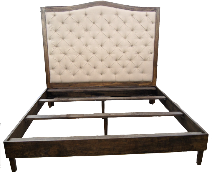 King Headboard - Bed Frame Clipart (719x719), Png Download