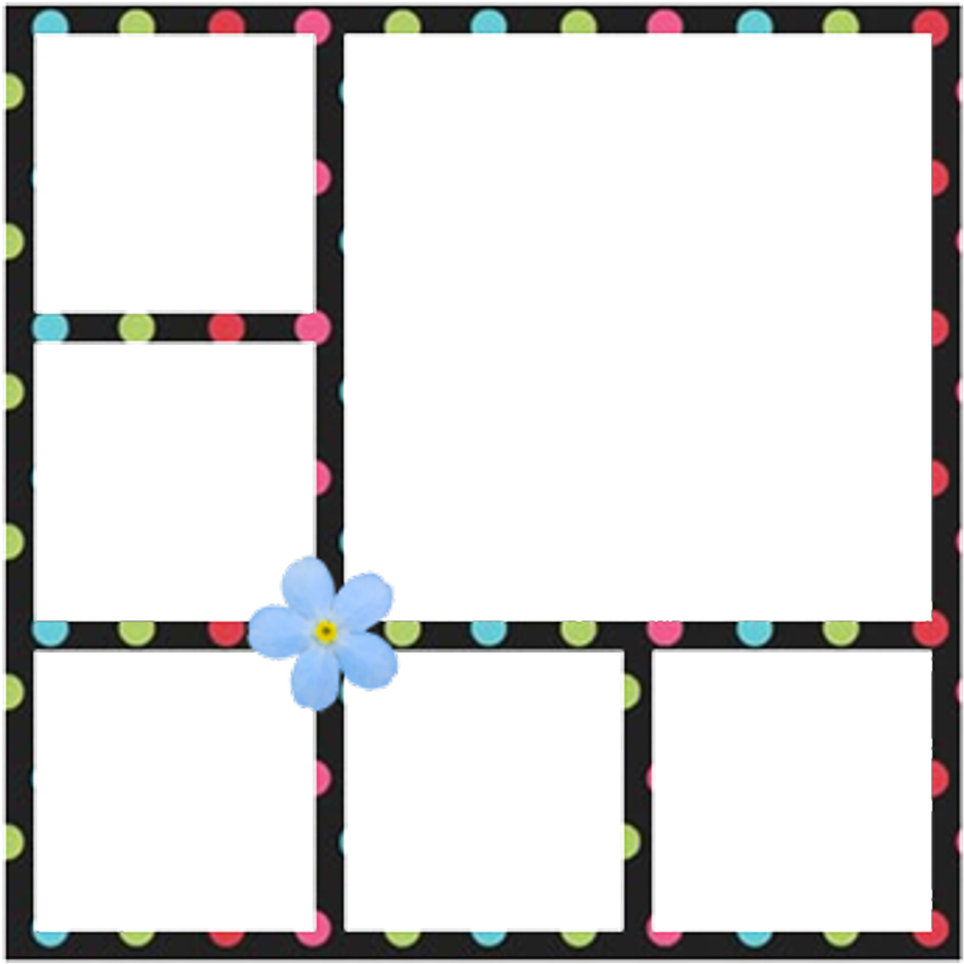 Collage Frame Png - Moldura 5 Fotos Png Clipart, transparent png image ...