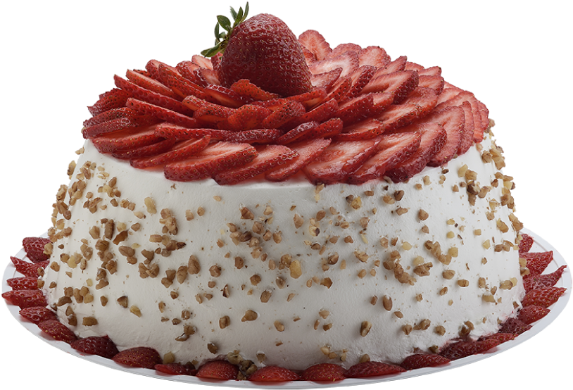 Fresas Con Crema - Fruit Cake Clipart (814x554), Png Download