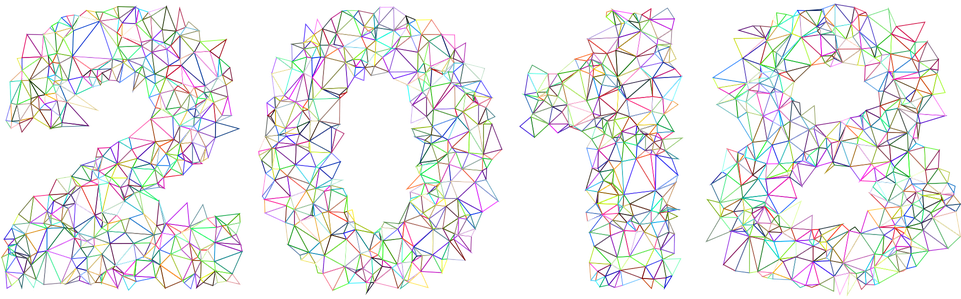 Calendario 2018 Nuovo Testo Tempo Tipo Tipografia - Circle Clipart (960x480), Png Download