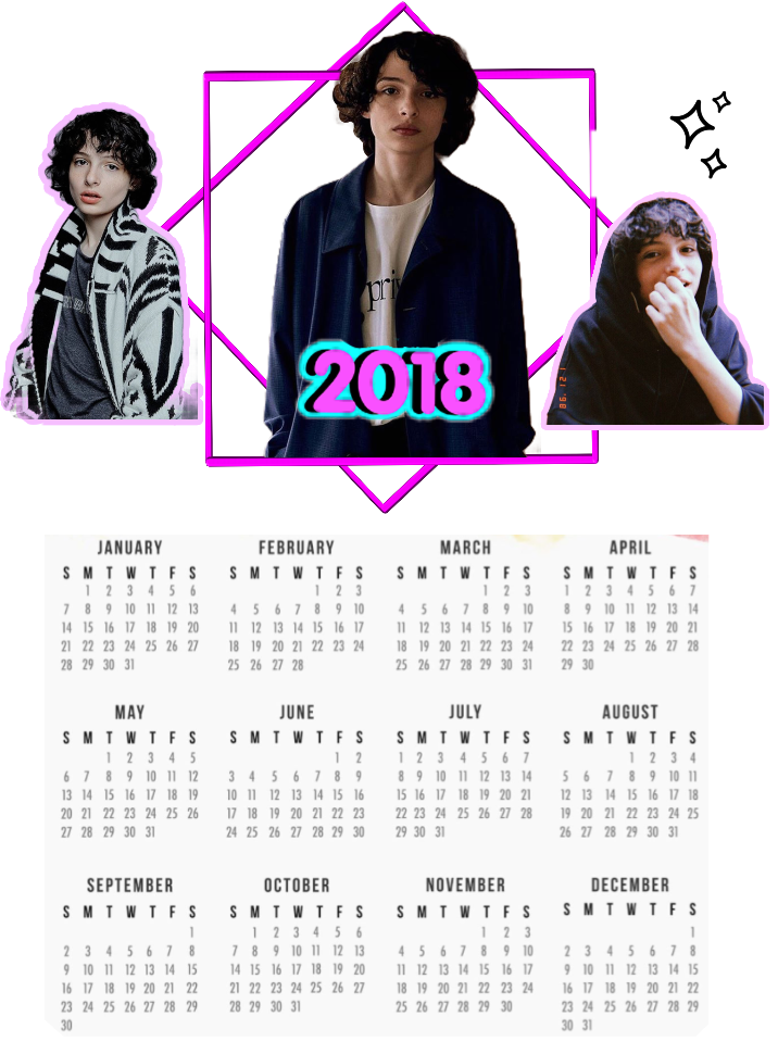 #finnwolfhard #calendario #strangerthings - 2019 Disney Calendar Printable Clipart (716x970), Png Download