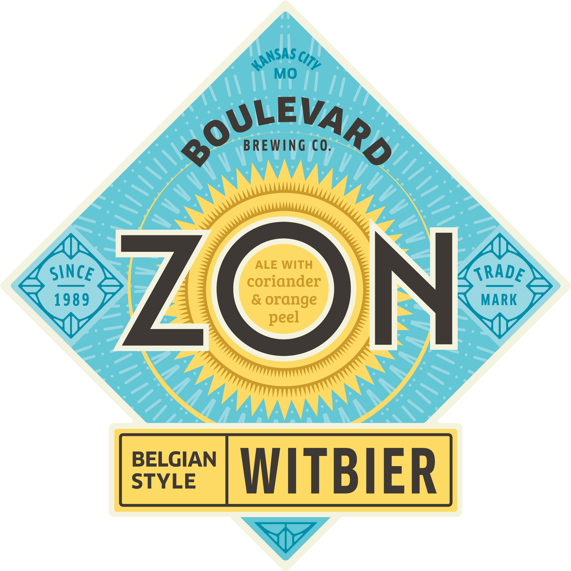 Zon Belgian-style Witbier - Boulevard Beer Zon Clipart (1933x1941), Png Download
