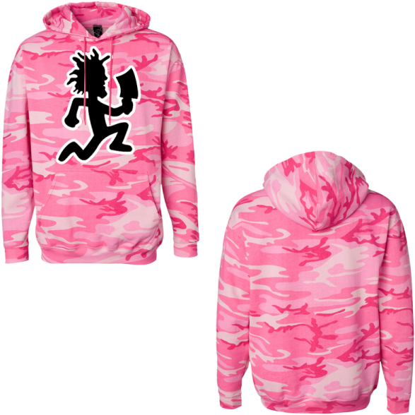 Hoodie - Psychopathic - Hatchetman - Pink Camo Tech - Pink Jake Paul Hoodies Clipart (600x600), Png Download