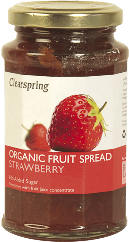 Crema De Fresa - Clearspring Organic Fruit Spread Strawberry Clipart (800x800), Png Download