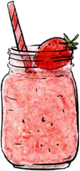 Smoothie Clipart Png Transparent Png (279x596), Png Download