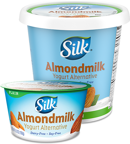Photo Of Plain Almond <br>dairy-free Yogurt Alternative - Silk Almond Yogurt Nutrition Facts Clipart (686x627), Png Download