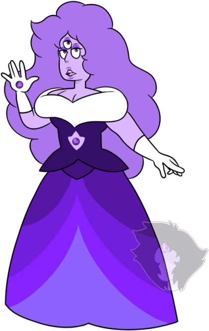 Sapphire And Rose Quartz Fuse To Make Purple Aura Quartz - Illustration Clipart (500x699), Png Download