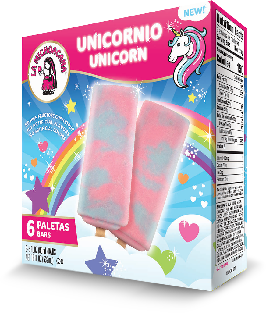 Unicornio - Michoacana Paleta De Nuez Clipart (900x1065), Png Download