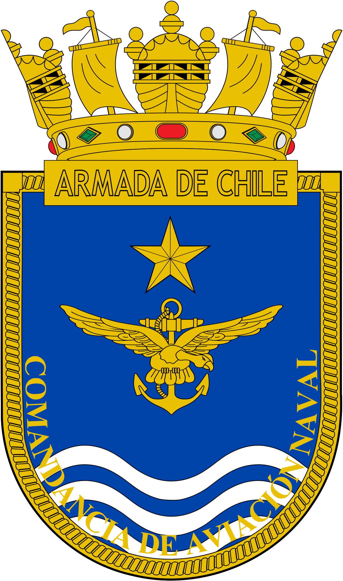 Insignia Armada De Chile Clipart (1200x2031), Png Download