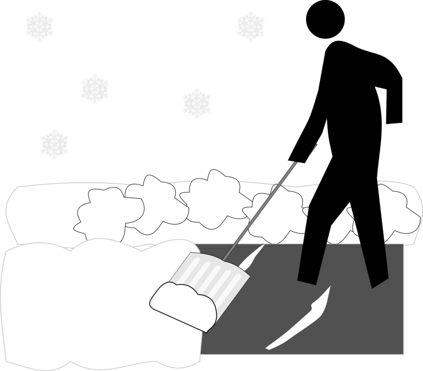 Snow Removal Business Floor Free Commercial Clipart - Shovel - Png Download (855x750), Png Download