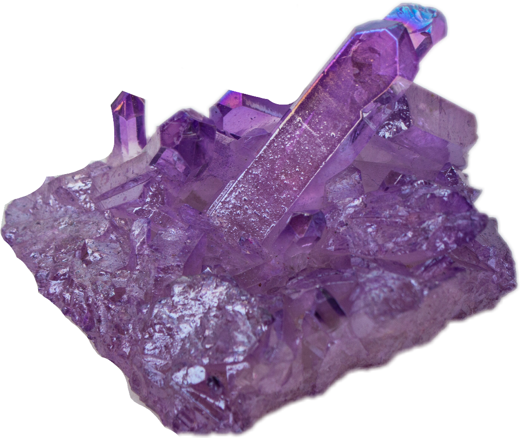 #crystal #crystals #cluster #auraquartz #aura #quartz - Amethyst Clipart (1024x863), Png Download