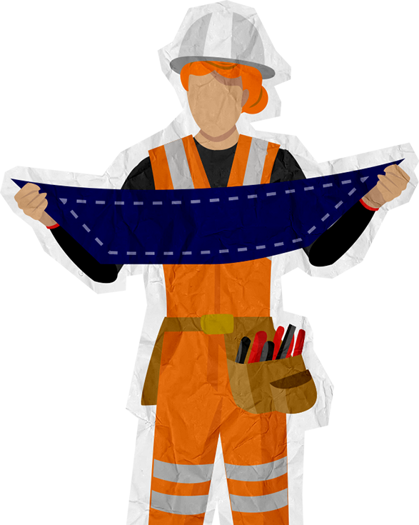 Women Construction Cartoon Clipart (587x735), Png Download