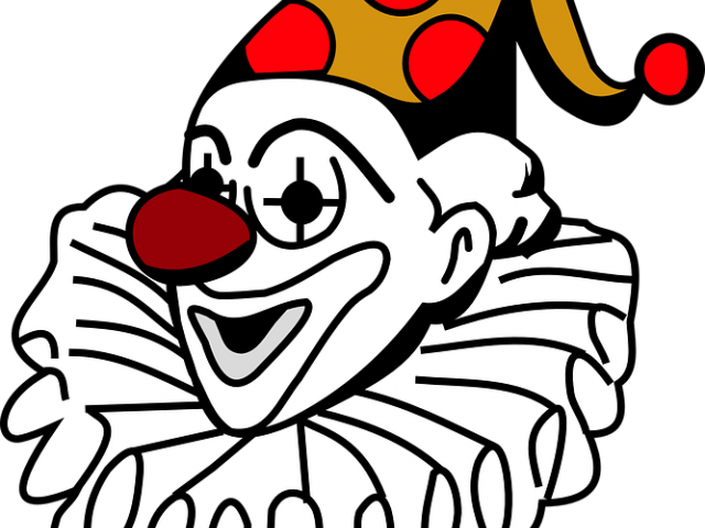 Joker Clipart Badut - Clown And Joker Difference - Png Download (640x480), Png Download