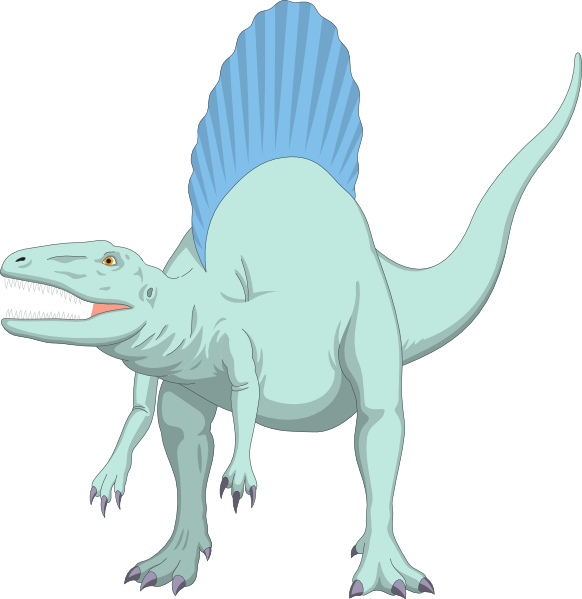 Spinosaurus Clipart Transparent - Free Spinosaurus Cute Clip Art - Png Download (582x599), Png Download