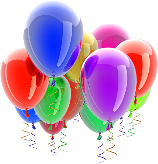 Ballons Anniversaire Png - Balloons Without A Background Clipart (600x592), Png Download