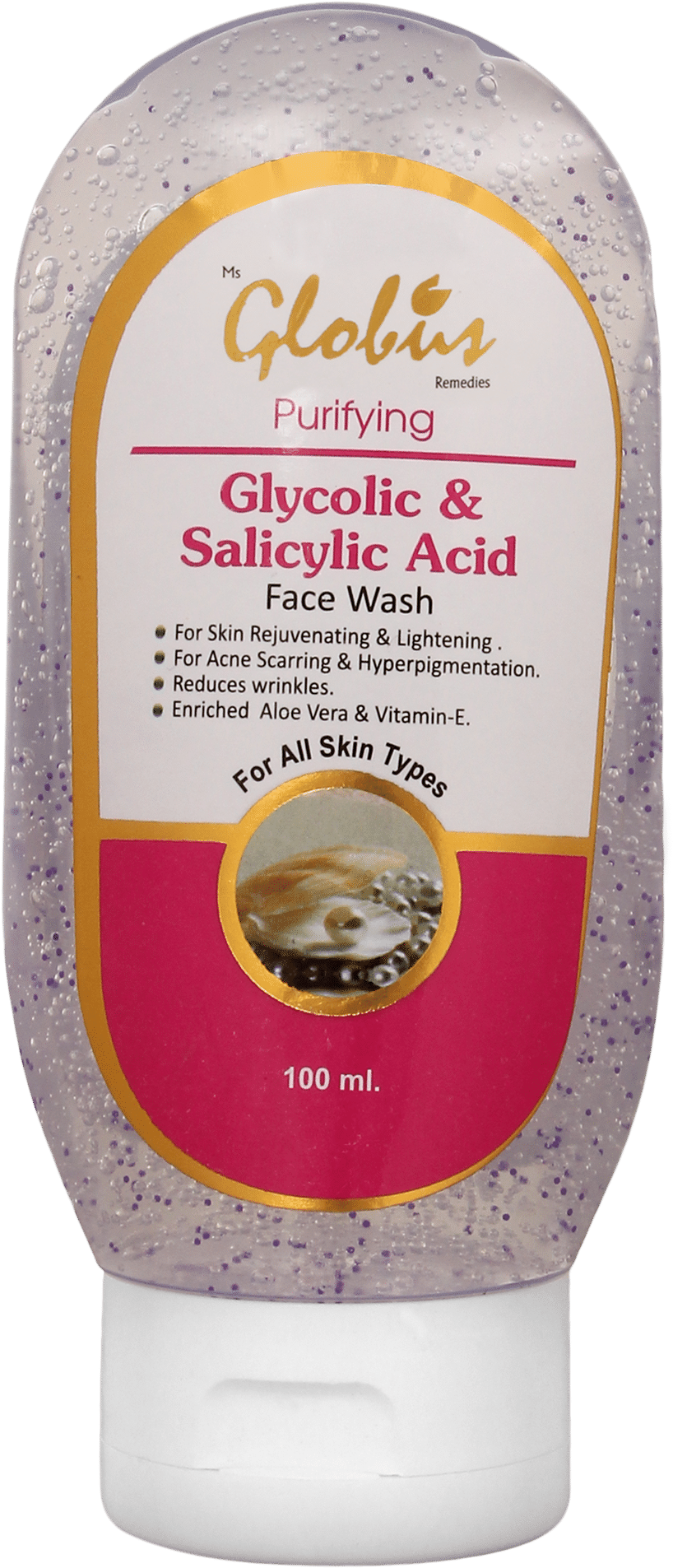 Globus Remedies Glycolic Acid And Salicylic Acid Face Clipart (2000x2000), Png Download