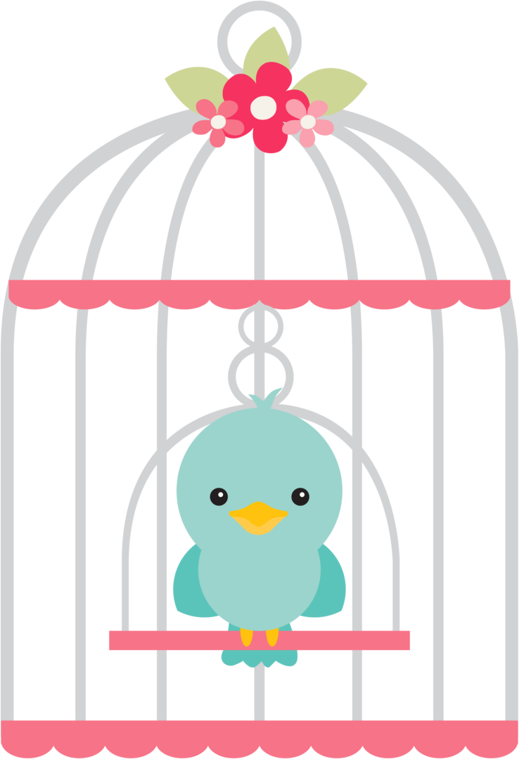 Gaiola Passarinho Png - Gaiola Do Jardim Encantado Clipart (738x1080), Png Download