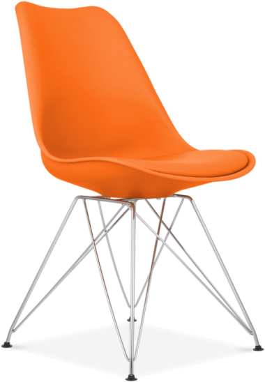 Silla Moderna Png - Black Eames Chair Upholstered Clipart (600x600), Png Download