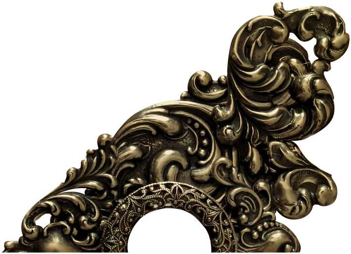 Canvas Print Decoration Victorian Gold Ornament Vintage - Statue Clipart (960x575), Png Download