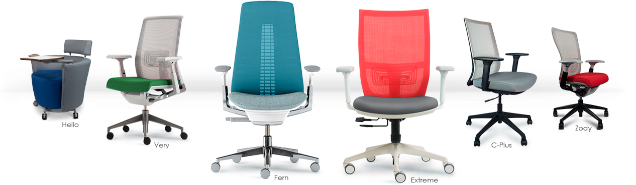Nuestras Sillas Espectaculares - Office Chair Clipart (1265x425), Png Download