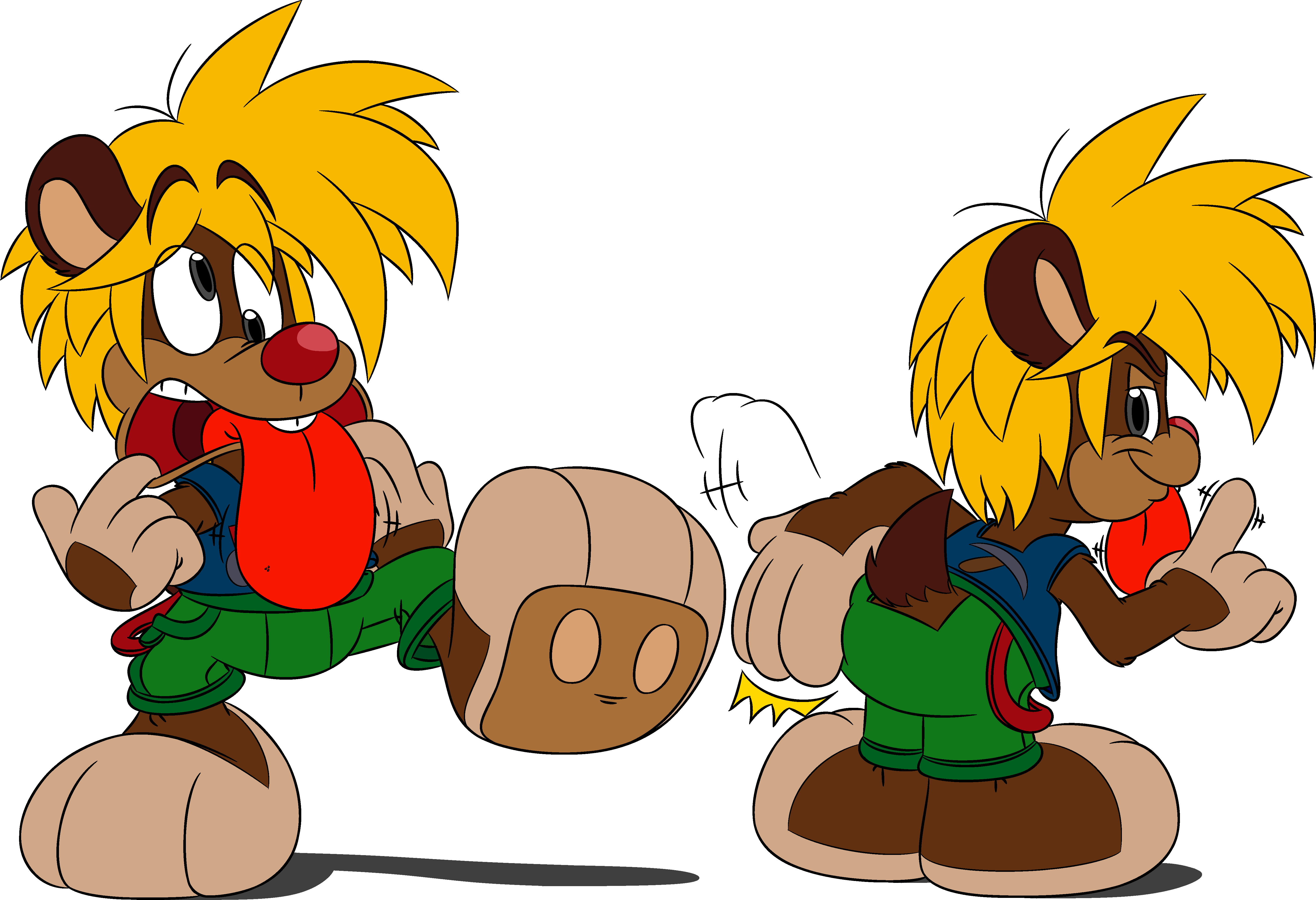 Jimmy-rustlin' Gopher - Cartoon Clipart (5600x3831), Png Download