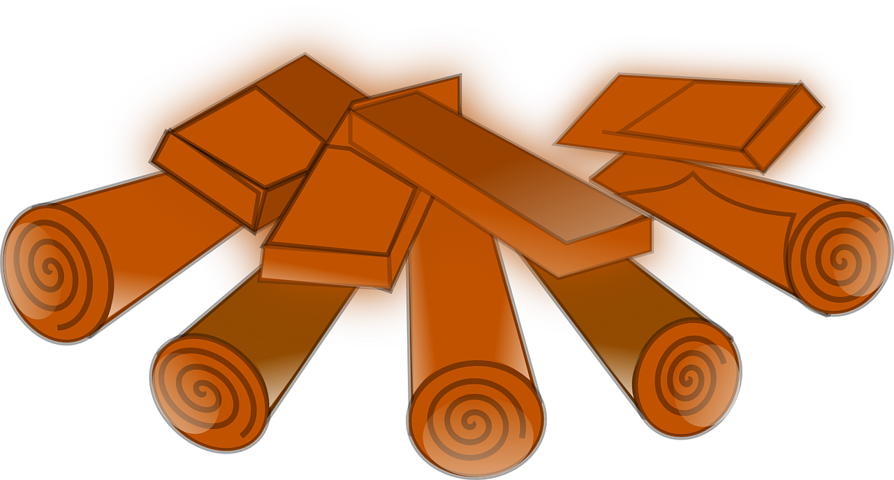 Wood Camp Heat Arranged Fire Png Image - Wood For Fire Clipart Transparent Png (1280x688), Png Download