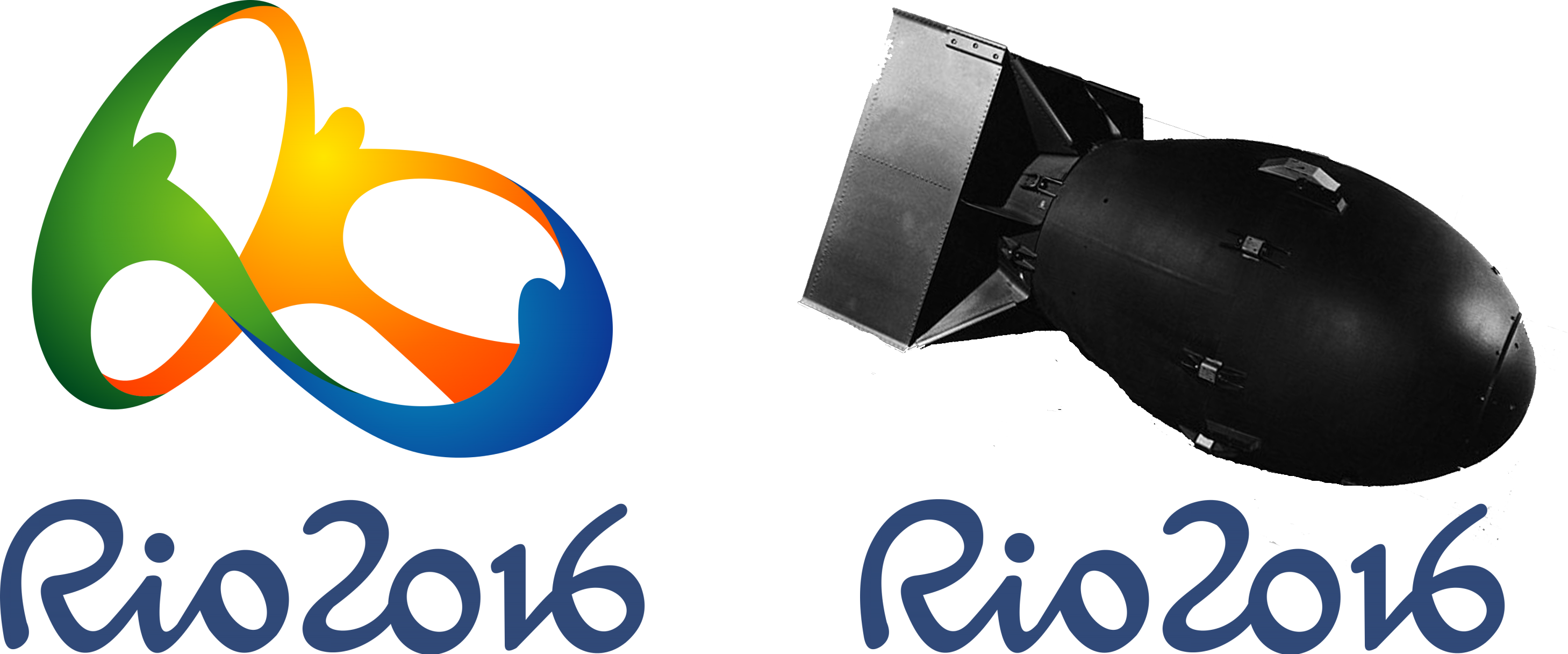Humormore Accurate Rio 2016 Logo - Rio 2016 Logo Clipart (2917x1216), Png Download