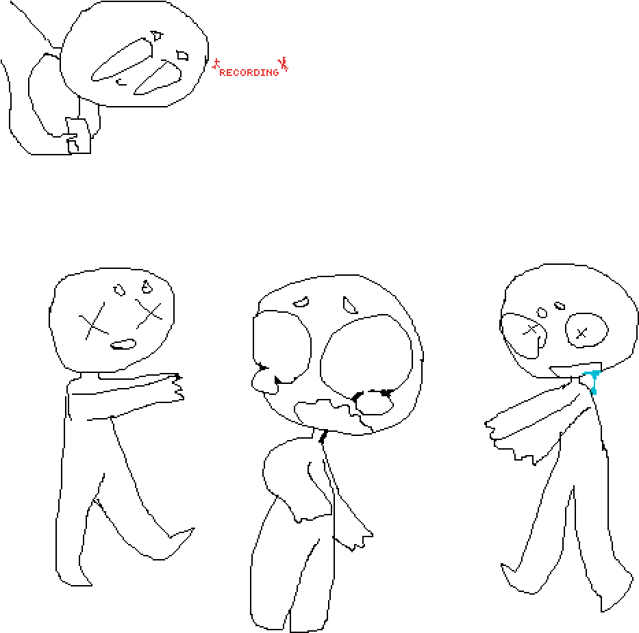 Zombie Prank Collab - Line Art Clipart (933x925), Png Download