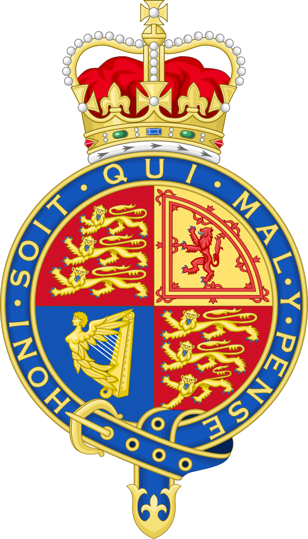 Royal Arms Of The United Kingdom - Orange Nassau Coat Of Arms Clipart (614x1074), Png Download