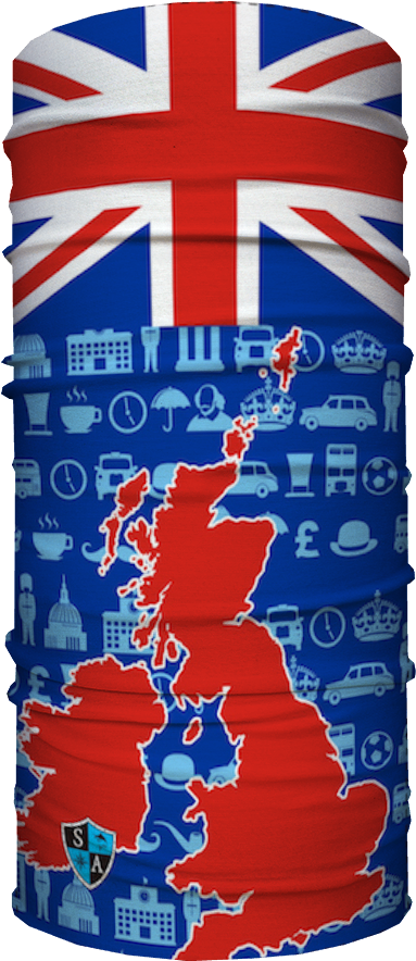 United Kingdom Graphic Flag - Skateboard Deck Clipart (383x884), Png Download