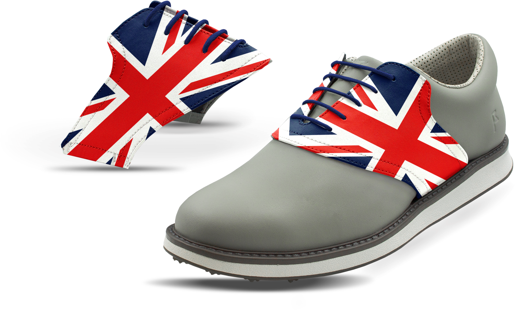 Men's Flag Of The United Kingdom Union Jack Saddles - Union Jack Clipart (1682x1012), Png Download