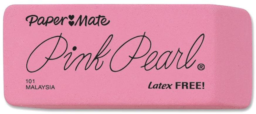 Pink Eraser Free Vector Png Image - Paper Mate Clipart (900x900), Png Download